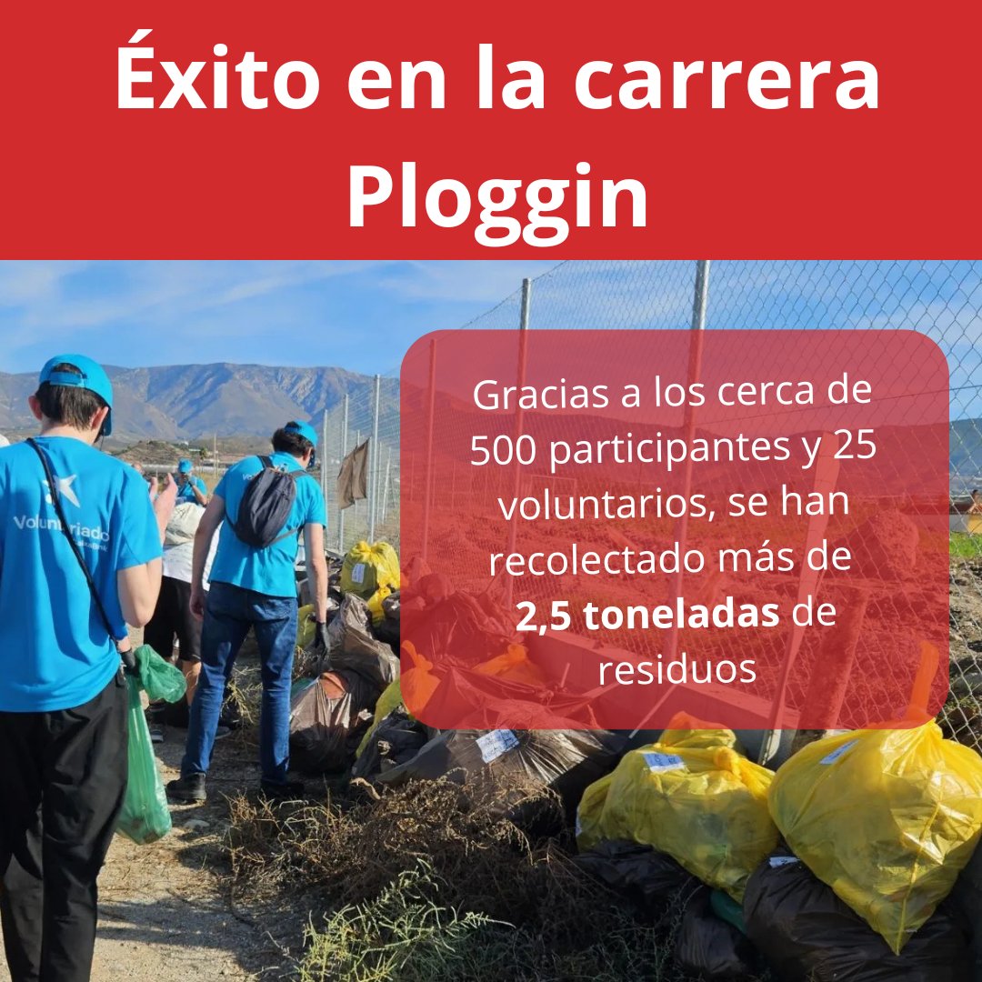 📢Se han recogido 2.620 Kilos de residuos a lo largo de la carrera
❤️Agradecemos su colaboración a los participantes y especialmente a aquellos inscritos en el voluntariado