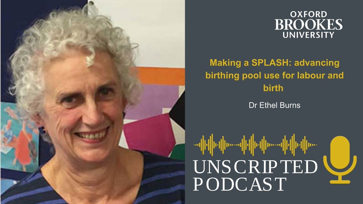 Oxford Brookes Public Engagement (@obuengagement) on Twitter photo 🎧New Podcast Episode! Join us as we chat with <a href="/Ethel_Burns_07/">Ethel Burns</a> researcher from <a href="/oxford_brookes/">Oxford Brookes University</a> about the transformative benefits of water birth. A must-listen for healthcare pros & expectant parents! 🎙️👶
🔗 bit.ly/3wXm2wn
#MaternityCare #WaterBirth #Midwifery 🎧New Podcast Episode! Join us as we chat with <a href="/Ethel_Burns_07/">Ethel Burns</a> researcher from <a href="/oxford_brookes/">Oxford Brookes University</a> about the transformative benefits of water birth. A must-listen for healthcare pros & expectant parents! 🎙️👶
🔗 bit.ly/3wXm2wn
#MaternityCare #WaterBirth #Midwifery