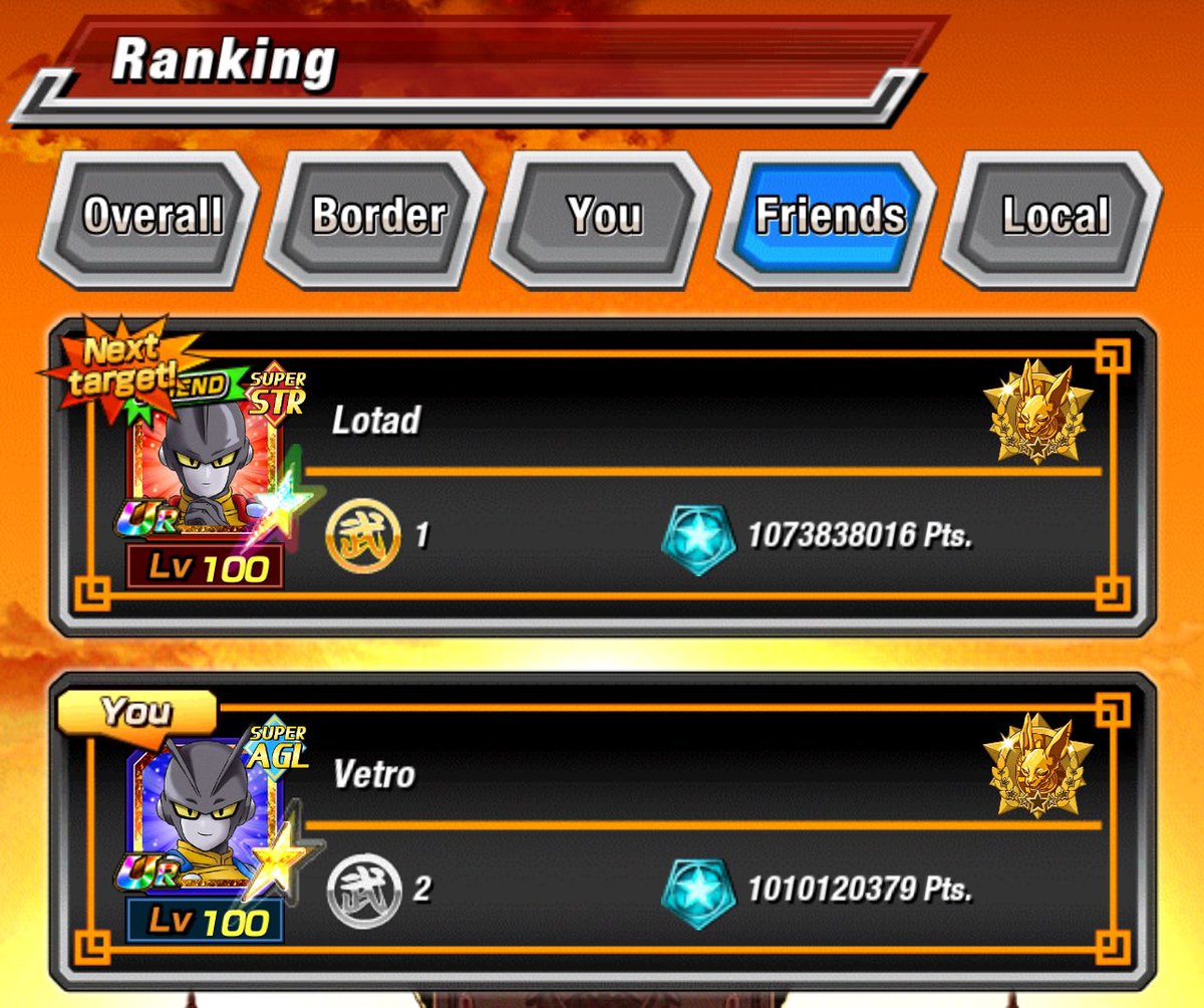 Took advantage of World Tournament getting extended and joined the 1 Billion gang 😎 🥈 

#DOKKANBATTLE