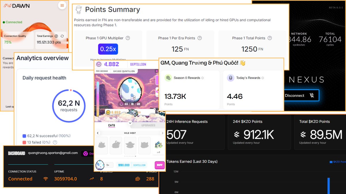 CÁC KÈO TREO MÁY CỦA ANH EM TỚI ĐÂU RỒI?

Bắt đầu từ giữa năm nay máy tính của mình đã không có một ngày được nghỉ ngơi, nó miệt mài đóng vai trò như một người nông dân hỗ trợ công cuộc làm Airdrop của mình. Hiện tại, máy mình đang treo khoảng 10 kèo Airdrop