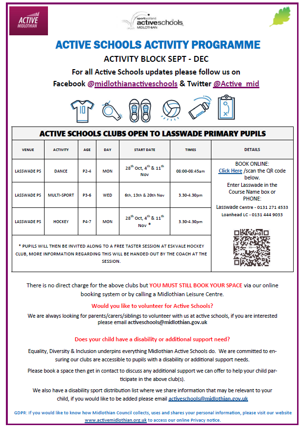 Active Schools Lasswade Area tweet media