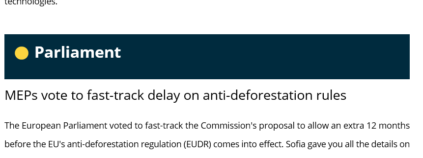 Only in the EU is it possible to fast-track a delay