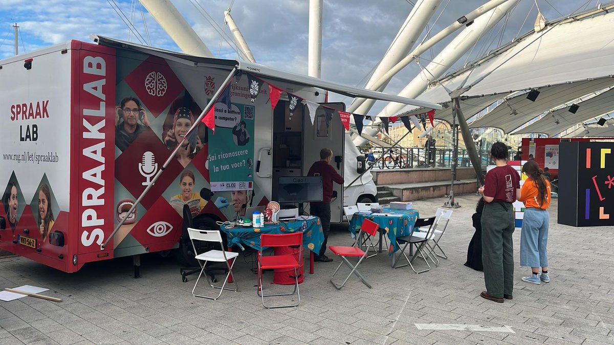 Speech Lab Groningen (@slg_ug) on Twitter photo Final preparations for <a href="/FDellaScienza/">Festival della Scienza</a> are underway! <a href="/univgroningen/">University of Groningen</a> <a href="/FacultyofArtsUG/">Faculty of Arts - University of Groningen</a> #SPRAAKLAB has opened its doors in Genoa 🇮🇹 Final preparations for <a href="/FDellaScienza/">Festival della Scienza</a> are underway! <a href="/univgroningen/">University of Groningen</a> <a href="/FacultyofArtsUG/">Faculty of Arts - University of Groningen</a> #SPRAAKLAB has opened its doors in Genoa 🇮🇹