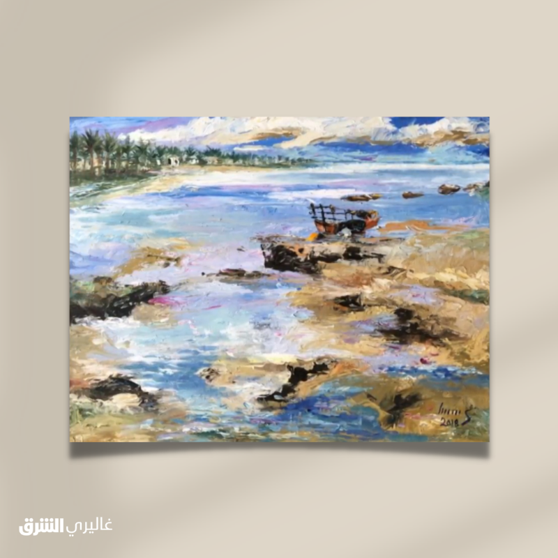 galleryasharq's tweet photo. هلا بحرين ... زيت على قماش من عمل الفنانة #البحرينية لميس الحصار #غاليري_الشرق