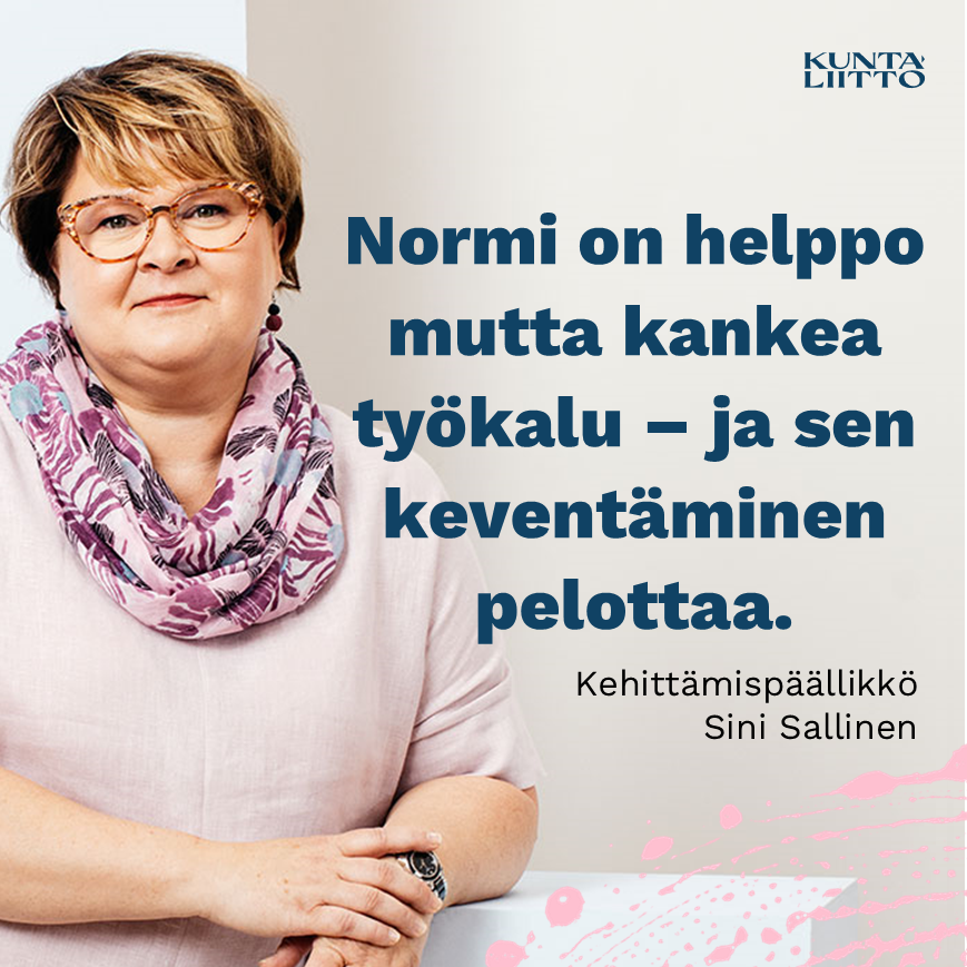 Kuntien normien keventäminen on kaikkien tavoite, mun kun raaputetaan päämäärän pintaa, törmätään nopeasti pelkoihin ja perusteluihin normien keventämistä vastaan.
@SallinenSini listaa 11 pelkoa ja ehdottaa ratkaisua niiden voittamiseen 👇
kuntaliitto.fi/blogi/2024/11-…

#norminmurtajat