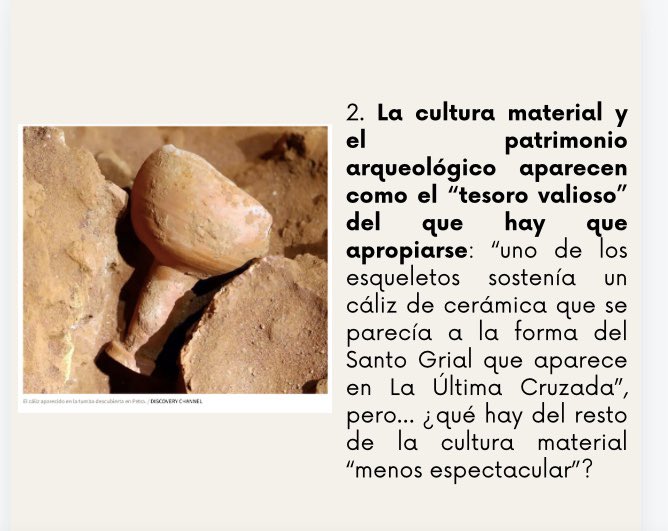 _anemesis's tweet photo. “¿Tenía Indiana Jones razón?”… Desde Némesis nos gustaría llamar la atención sobre este tipo de titulares que ofrecen los medios de comunicación que siguen presentando una imagen estereotipada muy distante de lo que realmente es la arqueología… https://t.co/DGnR1dz2kF