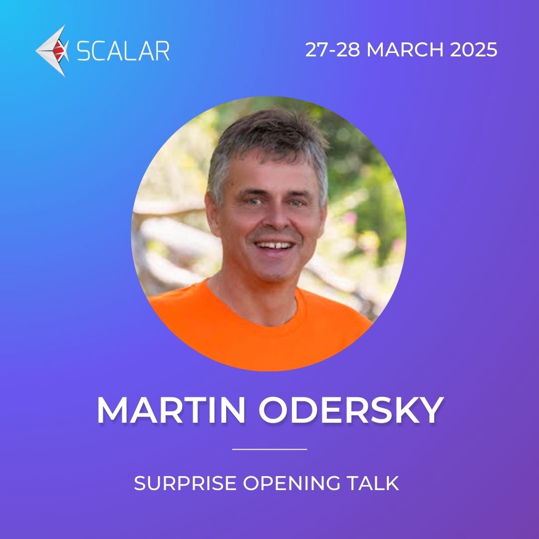 Welcome <a href="/odersky/">Martin Odersky</a> as the first #Scalarconf speaker!                

Grab your ticket         
🛒 sml.io/tickets

#scala #functionalprogramming