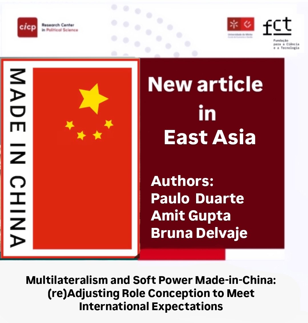 Another #peer-reviewed article published in a different topic and theme to demonstrate the #diversity and #inclusion of CICP's research agenda! #CICP  researchers  Paulo Afonso Duarte (Collaborative Member), and his co-authors have published a paper in  #East Asia journal.