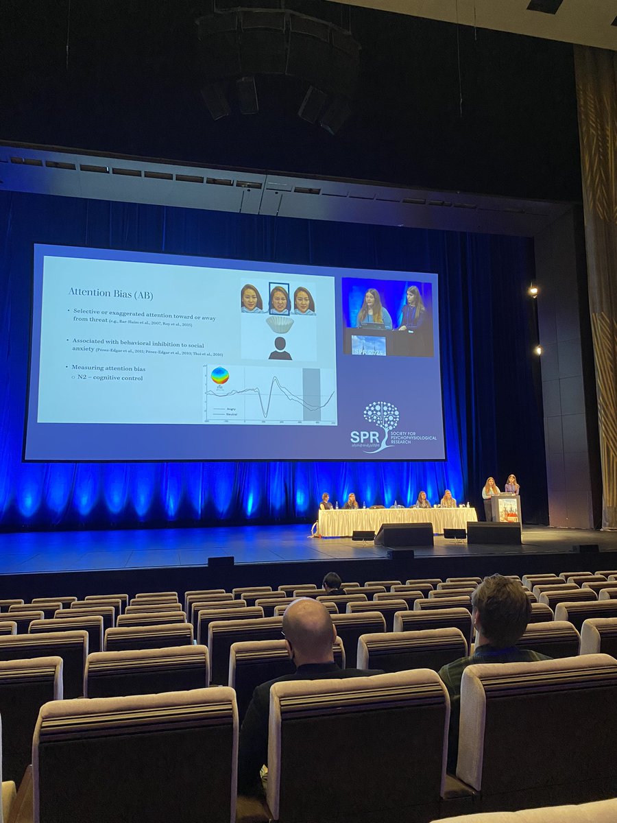 COttemanMU's tweet image. Kicking things off at #2024SPR with an Open Topic Symposium from many brilliant scientists presenting groundbreaking research on several topics, including modeling dynamic neural timescales and ERP moderation of behavioral inhibition and social anxiety! @TheRealSPR
