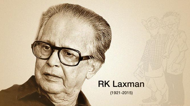 Indiagovin's tweet photo. Remembering the renowned cartoonist, illustrator, and humorist R.K. Laxman on his birth anniversary!  He captured the essence of daily life through his witty art for over six decades.  
24 October 1921 - 26 January 2015
#RKLaxman https://t.co/1gBnwMn8u4