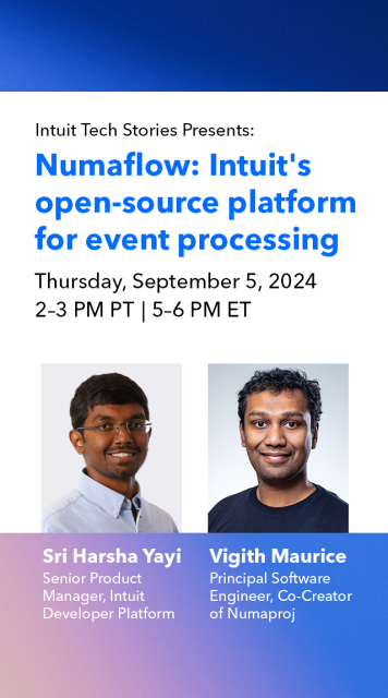 _DonMartino's tweet image. Join us for a webinar on Sept. 5 to hear about #eventprocessing at scale with Numaflow, an #opensource platform developed by @Intuit., explore event-driven applications, and learn how to develop them quickly using your preferred programming language. bit.ly/3NG01aJ