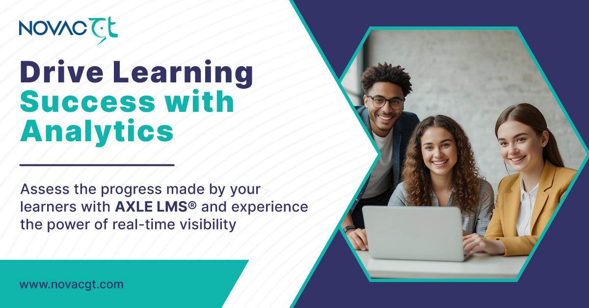 novac_gt's tweet image. AXLE LMS® tracks the effectiveness of your training programs by monitoring learner progress and performance. With built-in reports &amp;amp; comprehensive analytics, organizations can make informed learning decisions. 
Visit - novacgt.com/lms-for-corpor…
#novacgt #axlelms #Lms #bestlms #uae