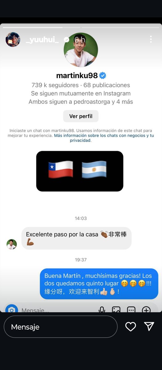 AMO ❤️ 😍 
Quiero este encuentro😃
<a href="/Martinangelku98/">Martin Ku 🧧</a>
<a href="/TeamYuhui/">TeamYuhui</a> 
#GranHermano
#GranHermanoCHV
<a href="/GranHermanoAr/">Gran Hermano</a> 
#GranHermanochile <a href="/GranHermano_HOY/">GRAN HERMANO • Fans</a>