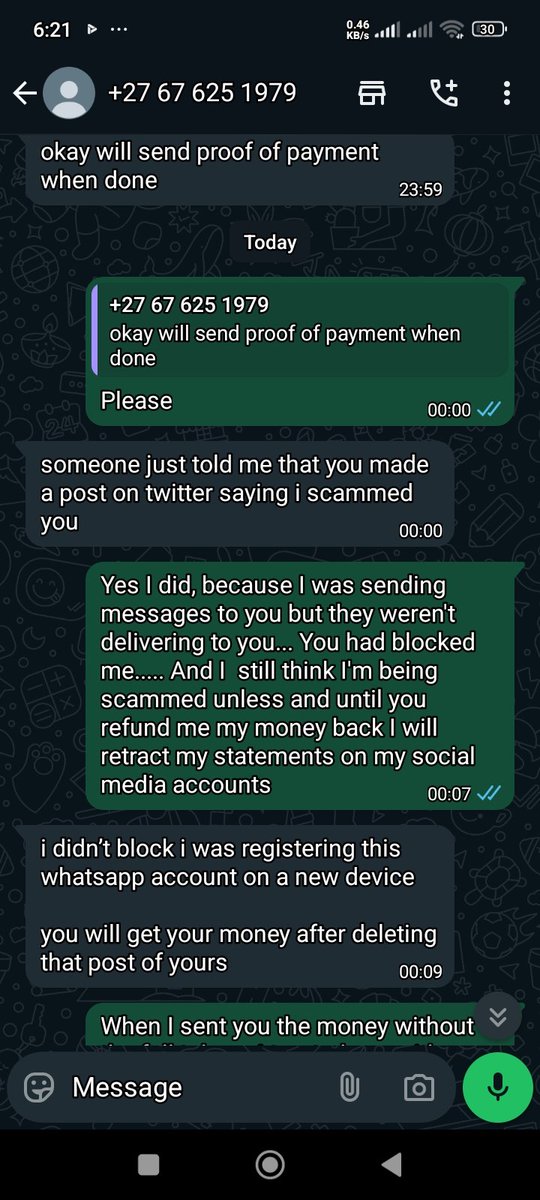khool101's tweet image. My scammer came back and asked me to delete the post...  Please make her trend  #eskom #scam