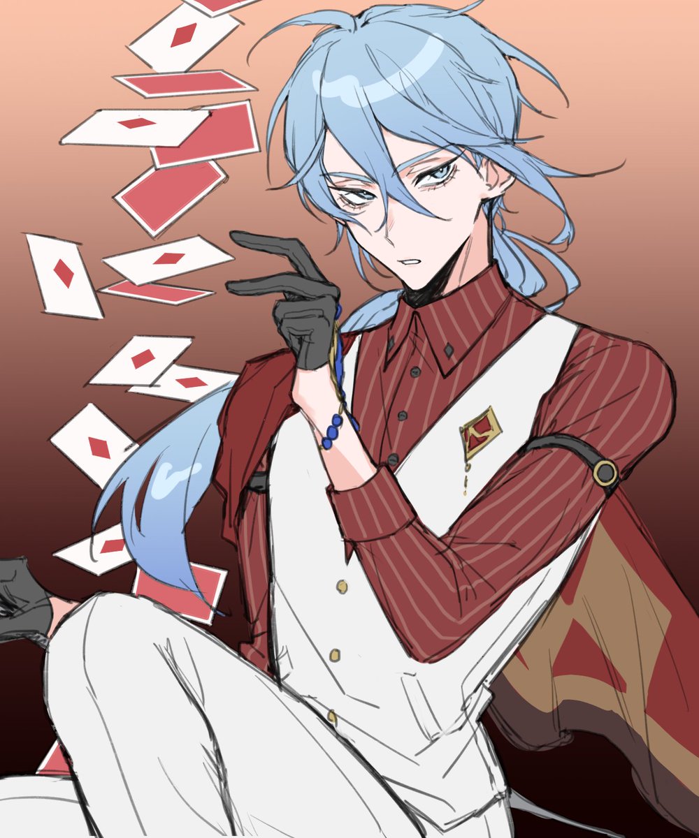 yangmeix5's tweet photo. （扑克位置搞错了😭） https://t.co/V6sLWKPe7k