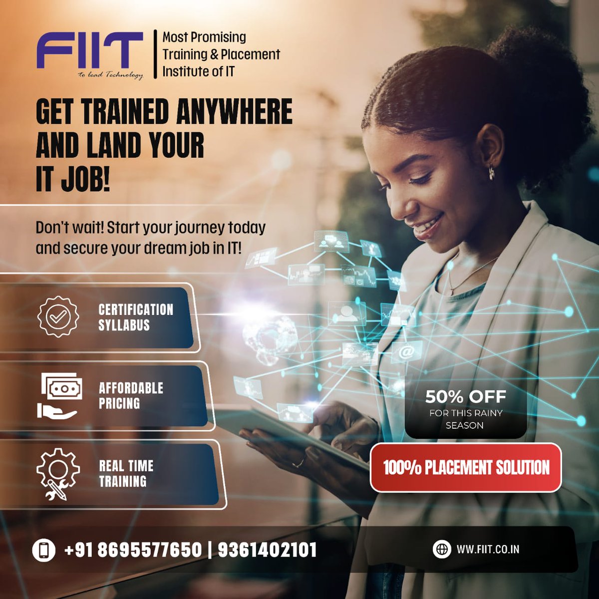 Fiit_Tvm's tweet image. Get Trained Anywhere and Land Your IT Job!

Join our training program from the comfort of your home or wherever you are. Learn the skills you need for a successful IT career.

Don&apos;t wait! Start your journey today and secure your dream job in IT!

#onlinelearningcourse