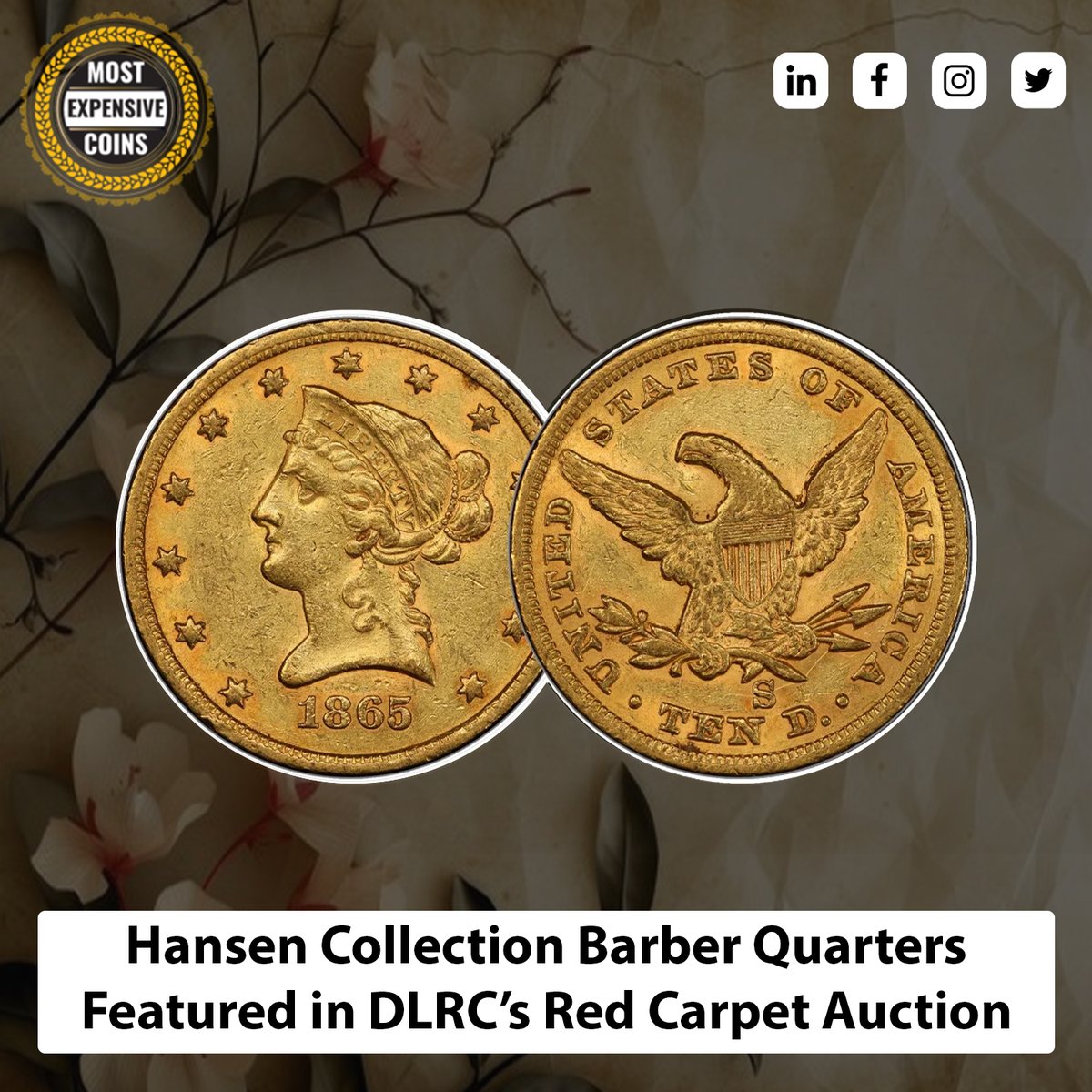 CoinsMost's tweet image. Hansen Collection Barber Quarters Featured in DLRC’s Red Carpet Auction.
mostexpensivecoins.com/hansen-collect…
#HansenCollection #BarberQuarters #DLRC #mostexpensive #coinforsale