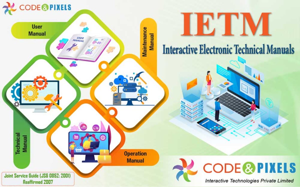 sri_sushmita's tweet image. I-E-T-M Documentation Software Image JSG-0852-2001.
The word "IETM" it refers to a manual which is interactive and electronic/digital in format.
Visit: codeandpixels.net/interactive-el…
#ietmlevel4 #ietm #codeandpixels #HyderabadIETMdevelopers #ietmdevelopement #ietmjsg0852 #useofietm
