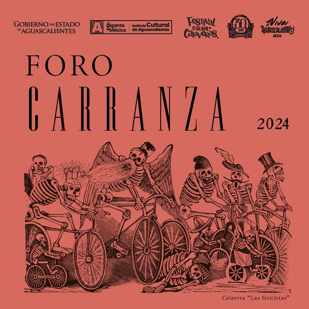 Aguascalientes 30 oct en el foro Carranza (México)
Festival cultural de las calaveras
@institutoculturalags
#25anniversario
CERO 6 Agencia