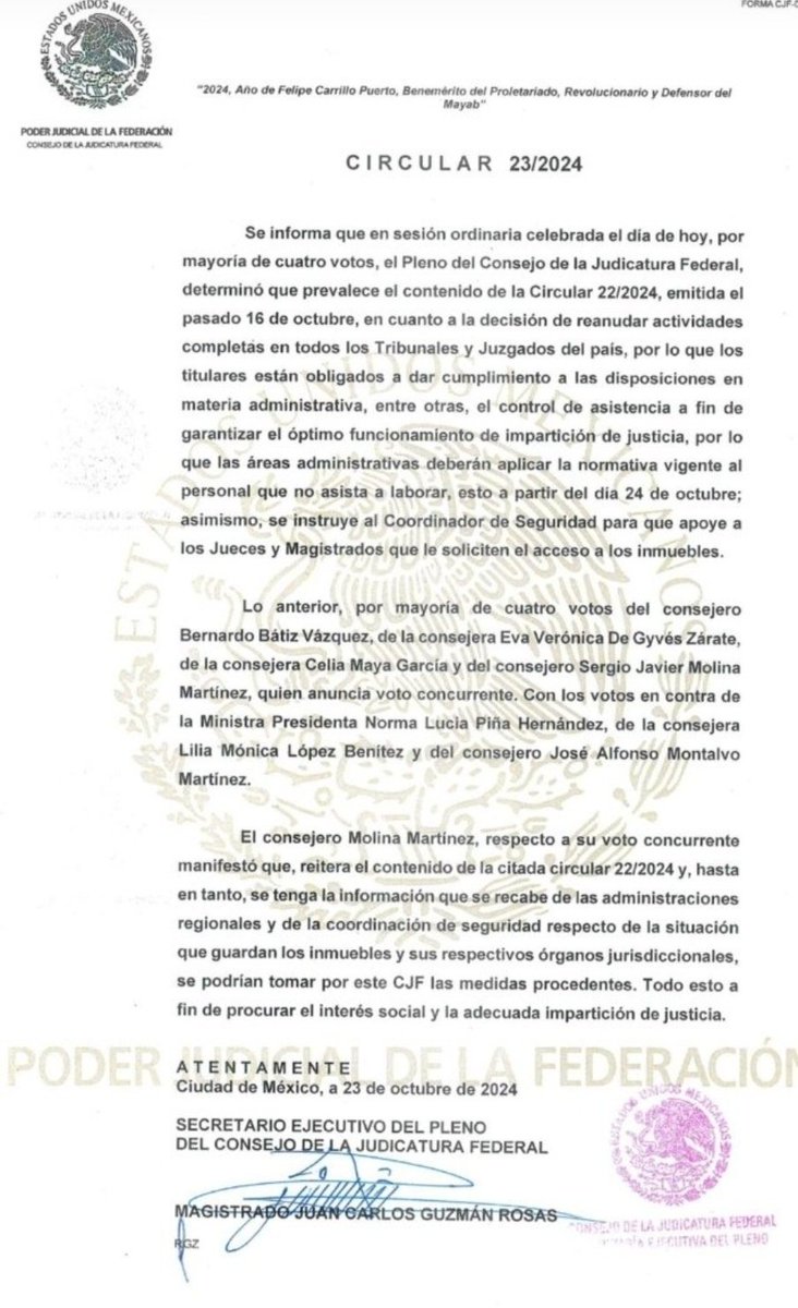 LuisMeds65's tweet image. Se acaban las vacaciones en el PJF

La SCJN ordena reanudar labores

Ahora, falta acabar con los privilegios 

#ReformaAlPoderJudicialVa