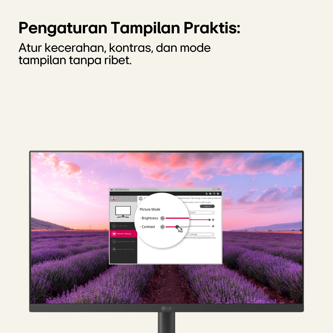 lgeindonesia's tweet image. Mengatur #LGLEDMonitor #25MS500 jadi lebih mudah dan cepat. Hanya beberapa klik, kamu bisa mengubah pengaturan tampilan sesuai kebutuhan!

klik: lge.ai/6010qL1wj

#LifesGood #ReinventYourFuture #BetterLifeforAll #InnovationforaBetterLife #LG #LGIndonesia