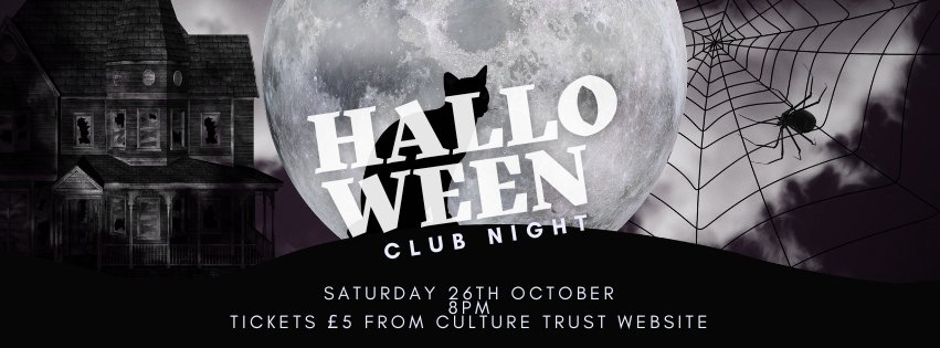 PrideInLuton (@prideinluton) on Twitter photo Reminder our Halloween club night is this Saturday at the Fabulous Hatter in the <a href="/HatFactoryAC/">Hat Factory Arts Centre</a>. 8pm to late.
Fancy dress optional but strongly encouraged. Allies welcome too.
Tickets 🎟
culturetrust.com/whats-on/lgbti… Reminder our Halloween club night is this Saturday at the Fabulous Hatter in the <a href="/HatFactoryAC/">Hat Factory Arts Centre</a>. 8pm to late.
Fancy dress optional but strongly encouraged. Allies welcome too.
Tickets 🎟
culturetrust.com/whats-on/lgbti…