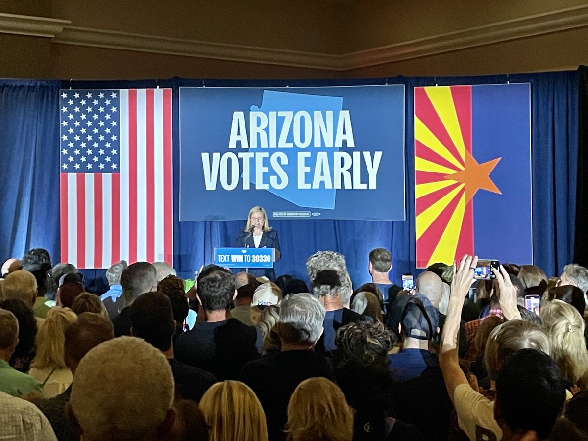 Thrilled to see my Mayor <a href="/KateWGallego/">Kate Gallego</a>, future Senator <a href="/RubenGallego/">Ruben Gallego</a>, and former President <a href="/BillClinton/">Bill Clinton</a> tonight! Getting out the vote for <a href="/KamalaHarris/">Kamala Harris</a> and <a href="/Tim_Walz/">Tim Walz</a> in Arizona. We're working hard every day—13 days to go! 🗳️ #Vote2024 #GetOutTheVote #AZElections