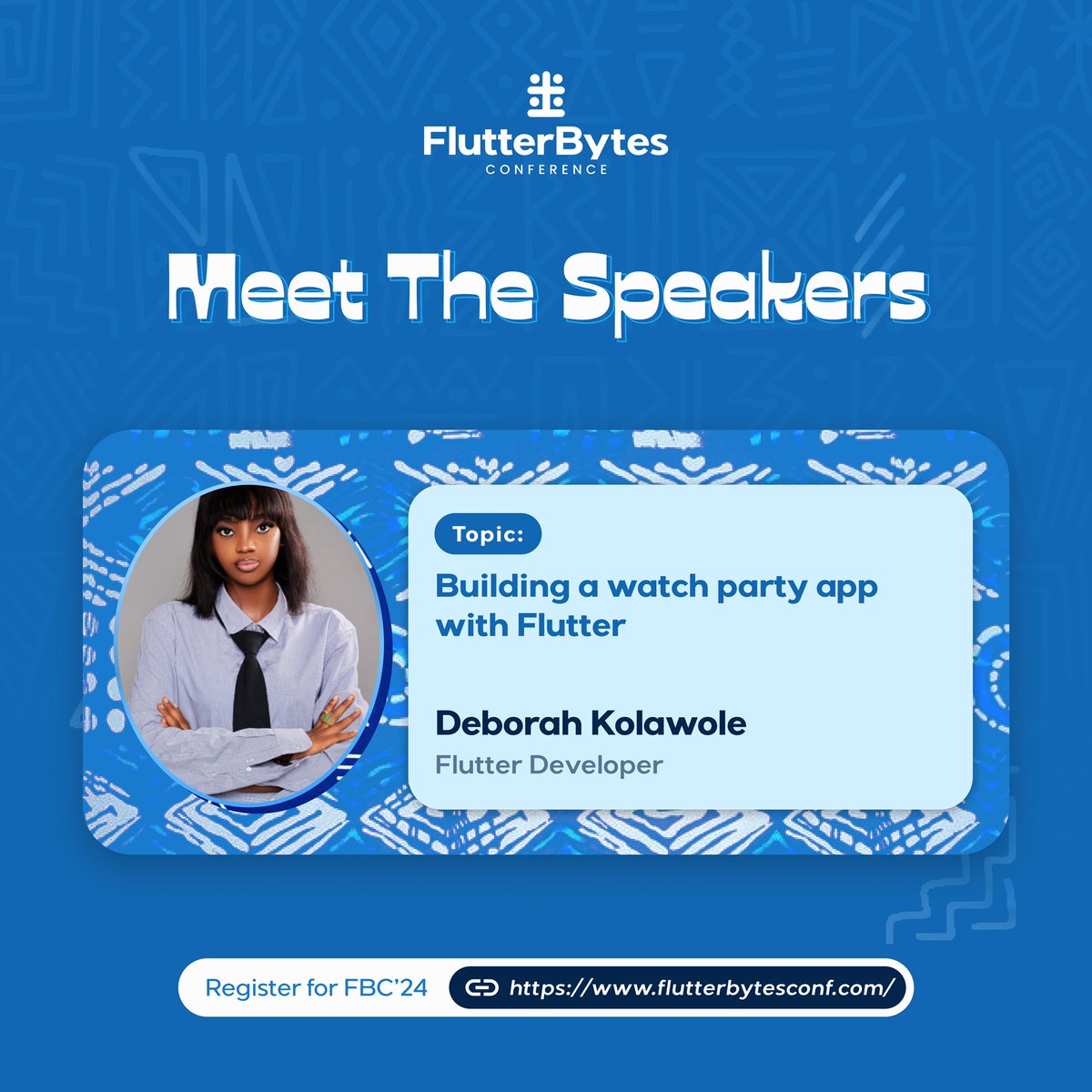 flutterbyteconf's tweet image. Join ijeoma &amp;amp; Debby for their session . 
- 
Session : Building a watch party app with Flutter .
