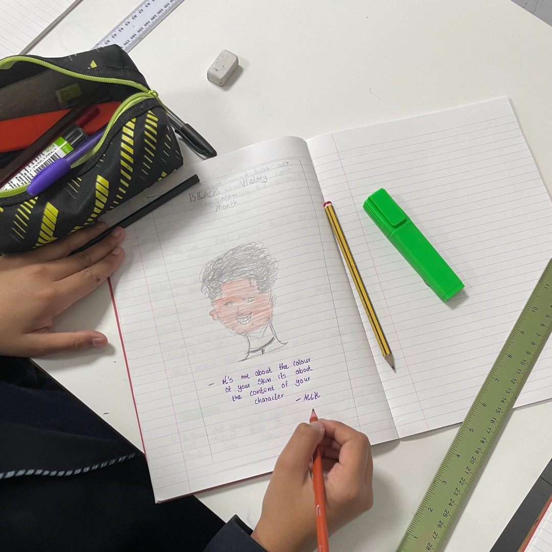 SalesianAcademy's tweet image. This Black History Month, 7Bosco have spent time on #personaldevelopment, learning all things diversity and creating posters to celebrate Black history month. 

At SASJB, we champion equity and Miss Owondja was very proud of the pupils&apos; engagement.

#SASJB #RUAH #BHM #Year7