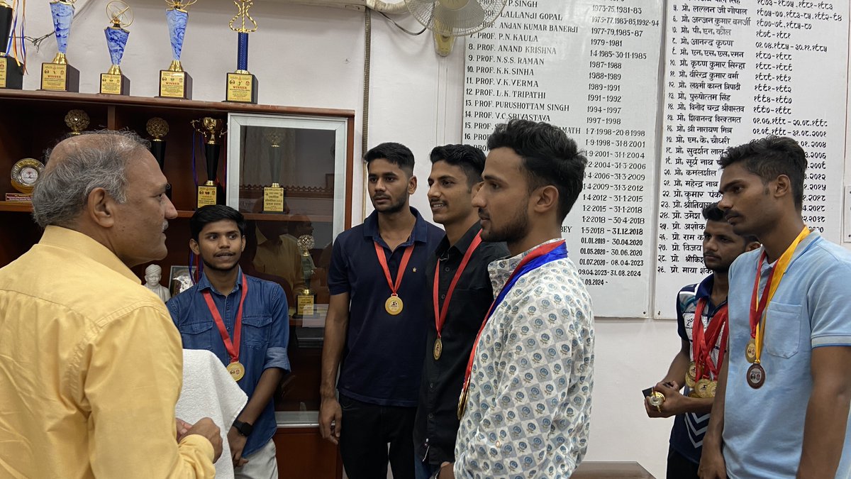 Huge congratulations to the Men's Team <a href="/DeanArtsBHU/">Dean - Faculty of Arts, BHU</a> for claiming victory in the Overall Inter-Faculty Swimming Championship 2024-25!  Your dedication and effort have led to an incredible win <a href="/VCofficeBHU/">VC-BHU</a> <a href="/dsw_bhu/">Dean of Students, BHU</a> <a href="/bhupro/">BHU Official</a> <a href="/bhu_updates/">CAMPUS UPDATES - BHU</a> <a href="/wellbeing_bhu/">Well-Being Services Cell B.H.U.</a> <a href="/DrPradeepChahar/">Dr. Pradeep Singh Chahar, PhD, DNHE, DYEM, DSC</a>