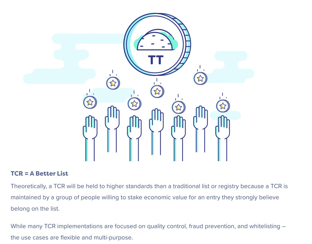 경제적 스테이킹으로 더 나은 목록이 되는 TCR의 일러스트
