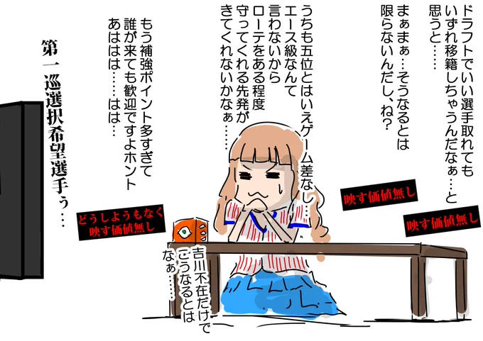 ドラフト会議の時間が迫る 