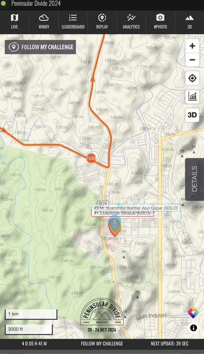 Keje aku dok meng-refresh tracker ni 😂 Semoga encik suami dan rakan2 finish dgn selamat..Day5..1,030km down and 480km to go! <a href="/SyamsulBahtiar/">Soul</a> <a href="/ryna09/">niña brigoli</a> … <a href="/dendang/">endang sulistiowati</a> dah kat depan.. Semangat koranggggg 💪🏼💪🏼💪🏼 #PeninsularDivide2024