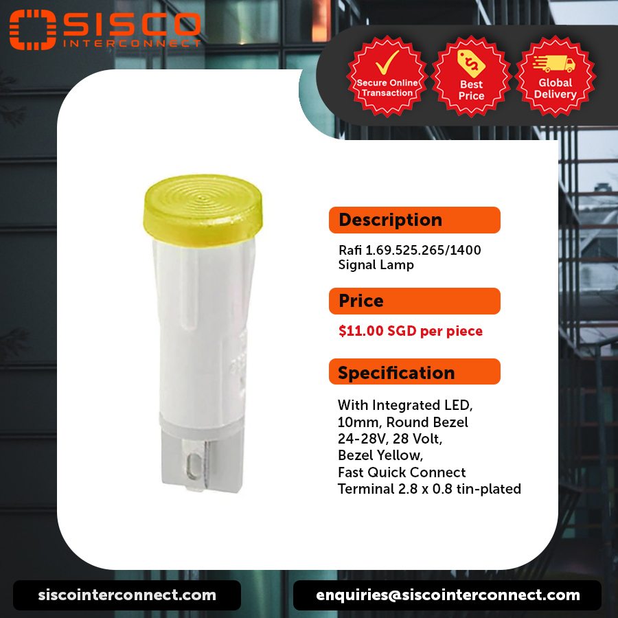 siscointercon's tweet photo. Rafi Signal Lamp
Product Link: https://t.co/mCLFx8WlZG
Available at https://t.co/2uSOngNXLo

Worldwide Shipping | Secure Online Transaction

#engineering #electroniccomponents #semiconductor #components #technology #pushbuttons #switches #rafi #signallamp https://t.co/g71XAbY7Vv
