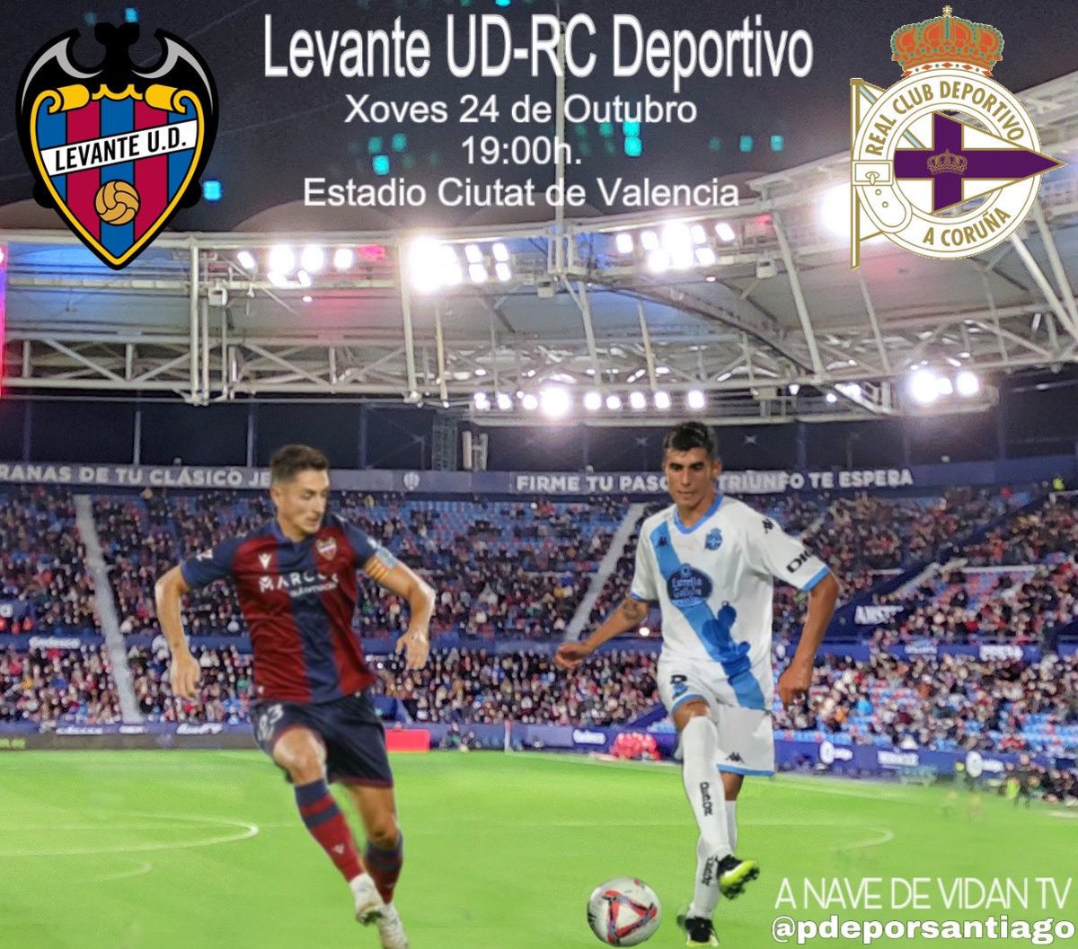 pdeporsantiago's tweet image. Hoxe non é un día calquera, hoxe xogan #OsNosos #Gañen #LevanteDépor