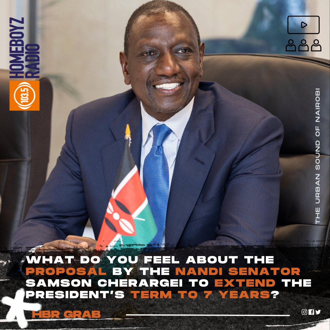 HomeboyzRadio's tweet photo. Did You Know? Tomorrow is the Deadline to Share Your Views on the 7-Year Term Limit for President &amp; MPs!
Senator Cherargei claims his bill will give elected leaders more time to deliver, but experts suggest it’s a move to extend President Ruto's rule.
#PowerUpHBR https://t.co/3t08OE7FQ9