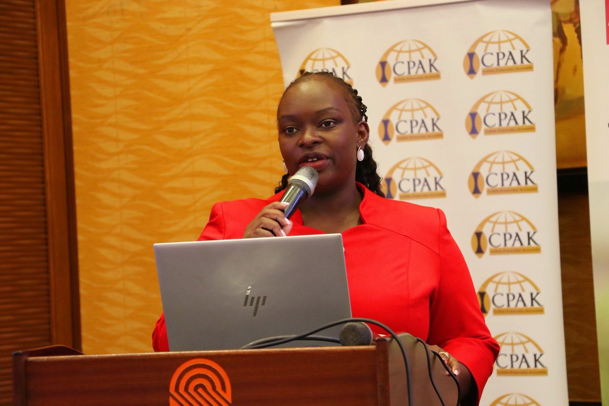 ICPAK_Kenya's tweet image. CPA @casemeit, Director, Standards &amp;amp; Technical Services, ICPAK giving her opening remarks on behalf of CPA Dr. Grace Kamau @CeoIcpak at the #ICPAKACCARoundtable.
#PublicSectorManagement ^CA