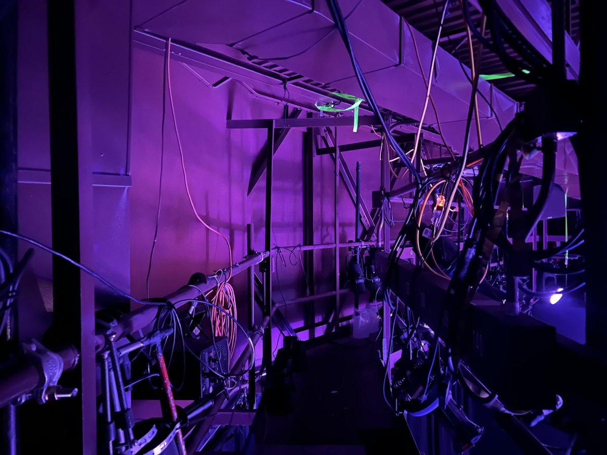 MelissaANathan's tweet image. You can’t tell, but the light makes the water reflect in the grid

#stagemanagerlife
#godspell
#inapool
#godspool
#extension
#flintrepertorytheatre 
#photooftheday