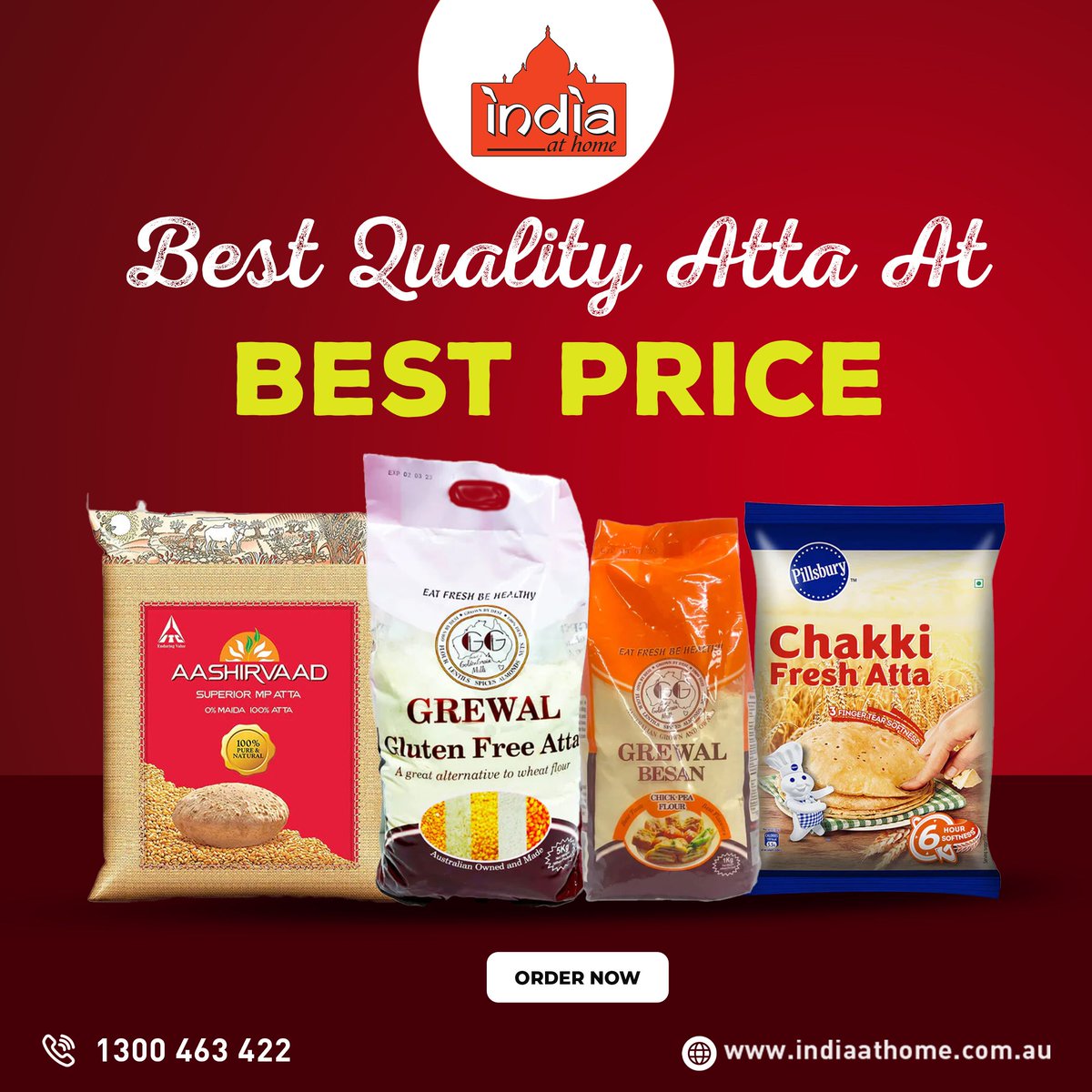 INDIAATHOME's tweet photo. 🍞 Looking for the finest quality Atta at unbeatable prices?

Look no further! Get the best Atta to make soft, delicious rotis every time. 🛒 Shop now at India At Home!
Shop Now: https://t.co/IWC6pl6gxe

#BestAtta #QualityAtta #IndiaAtHome #HealthyEating #BestPrice https://t.co/GV96J9sInl