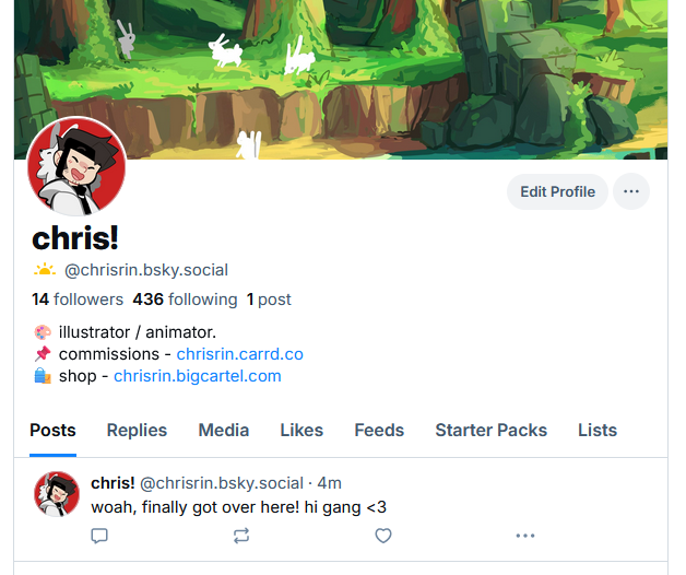 i took forever but i DO now have a 🦋

feel free to follow me over there &lt;3