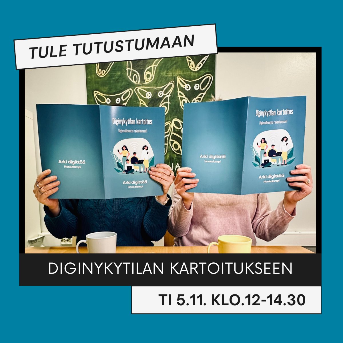 Marraskuussa järjestämme viimeisen diginykytilan kartoituksen perehdytyskoulutuksen. Saat vinkkejä kartoituksen eri käyttötapoihin ja ideoita digiosallisuuden tukemiseen arjessa. Koulutus on maksuton.

Lisätietoja löydät verkkosivuiltamme: bit.ly/3WXn6uXLiity

#digiosallisuus