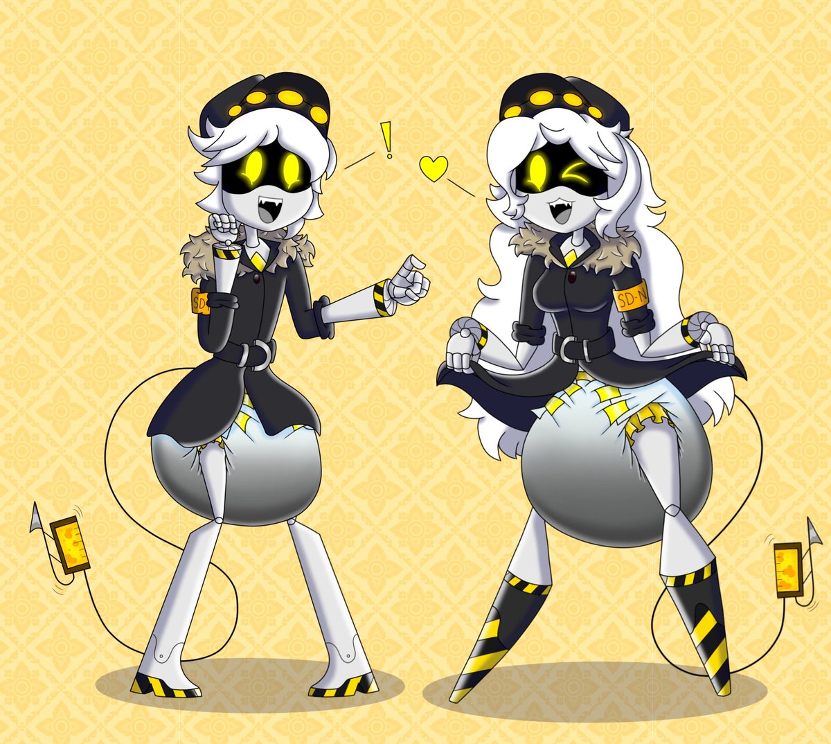 N has finally found someone to share all her hobbies and tastes with, and oddly enough it's himself!...or herself? The point is, this will be the beginning of a [N]ew frie[N]dship. #abdl #abdlart #diaper #diaperart #diaperlover