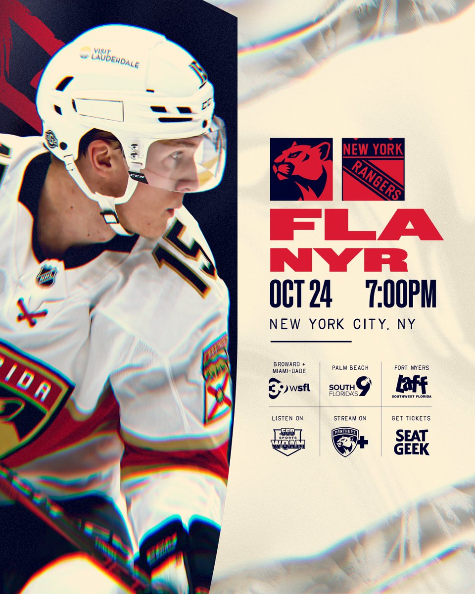 FlaPanthers's tweet photo. First stop of the road trip: TONIGHT! https://t.co/wxJnbj4iFQ