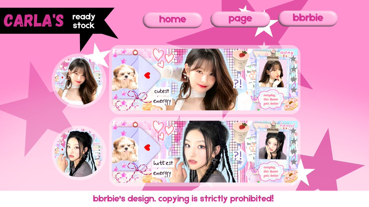 help rt / repost? makaci ♡

hai, aku ada layout ready stock gg terbaru nih, harganya 10k - 11k / each (cek ALT) dan sudah free retext ya! yuk jemput sekarang! 💗 #zonauang