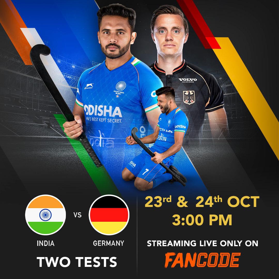 Time to rally behind Team India! 🇮🇳

Watch India take on Germany live today at 3:00 PM, only on <a href="/FanCode/">FanCode</a> - bit.ly/3BWkt4B

#INDvsGER #HockeyOnFanCode
