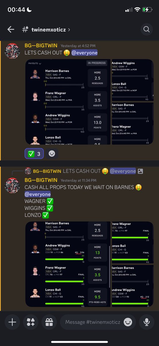 CurrentConnect_'s tweet photo. Join https://t.co/qnFI5YHtNz 3 Day Free Trial โฌ
๏ธ
NBA/CBB/NFL/WCBB/BIG3/EURO/WEURO/ + SZN + DFS/SPORTSBOOK-Prop Builder/ALT LINES
https://t.co/gFrIrLp8Cj - FREE Discord link feel free to join & chat 24/7
#nbaopeningday #NBAONESPN https://t.co/v63b5JR3Qt