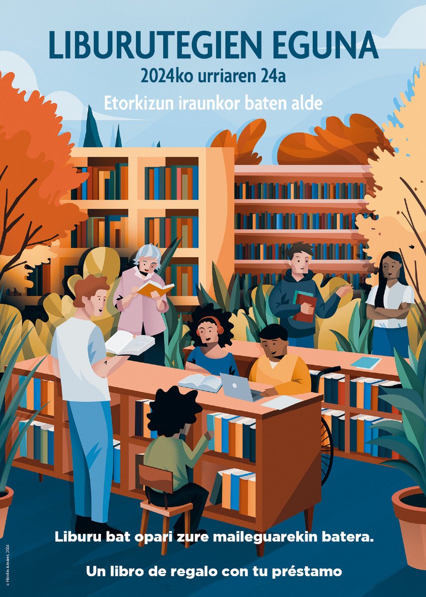 Liburutegien Eguna!! Etor zaitez gure liburutegietara, zure opariaren bila!

¡Hoy es el Día de las Bibliotecas! No te olvides de venir a por un préstamo... y a llevarte tu libro de regalo.