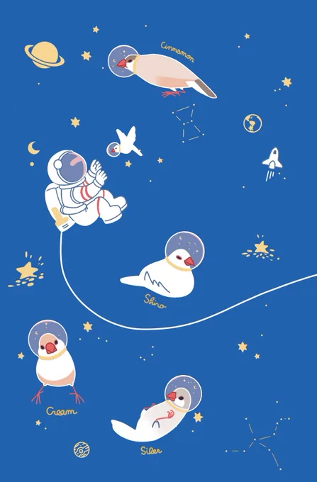 #文鳥の日 スペース文鳥