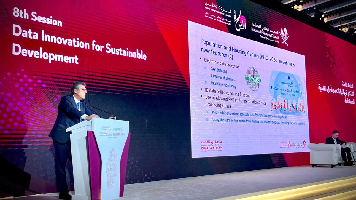 statisticamd's tweet image. NBS Moldova presented the experience of our country in the digital transition and the integration of alternative data sources in the process of elaboration and dissemination of official statistics at the #DohaDataForum.
More: bit.ly/3UmEis3.
@statisticamd 
@UNFPAMoldova