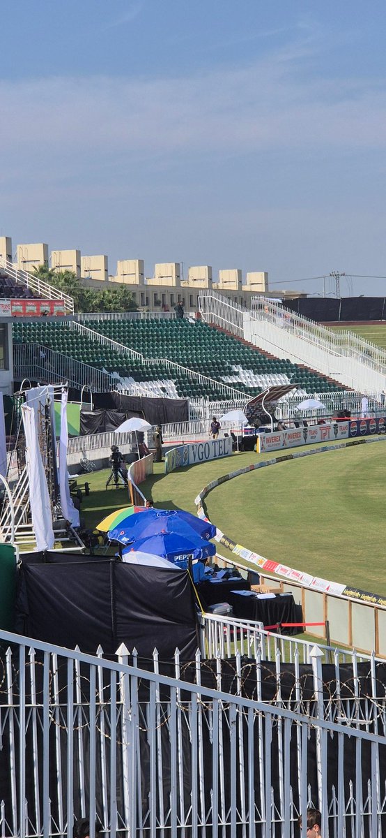 In the ticket office the other day;
Me: tickets for the Imran Khan enclosure please
Ticket office man; no sir is sold out
Me: no it isn't 
Ticket office man: sorry sir, sold out 
See pic of Imran Khan enclosure 😭🤣